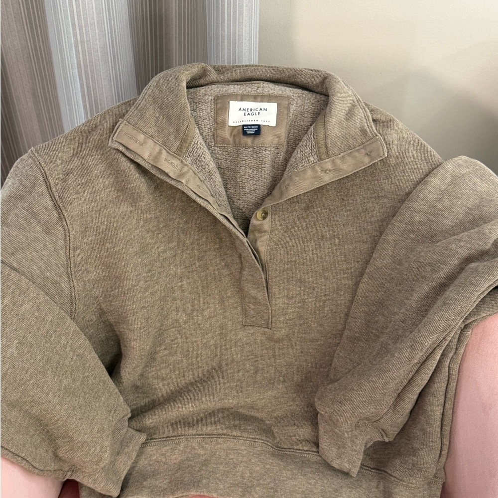 American Eagle Outfitters Tan Sweatshirt